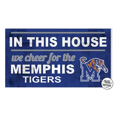 Royal Memphis Tigers 11'' x 20'' Indoor/Outdoor In This House Sign