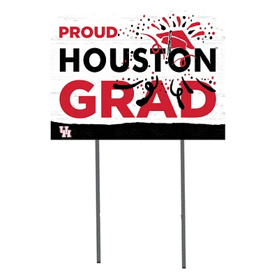 Houston Cougars 18'' x 24'' Proud Grad Yard Sign