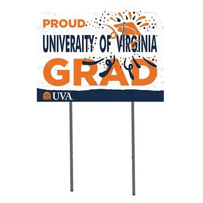 Virginia Cavaliers 18'' x 24'' Proud Grad Yard Sign