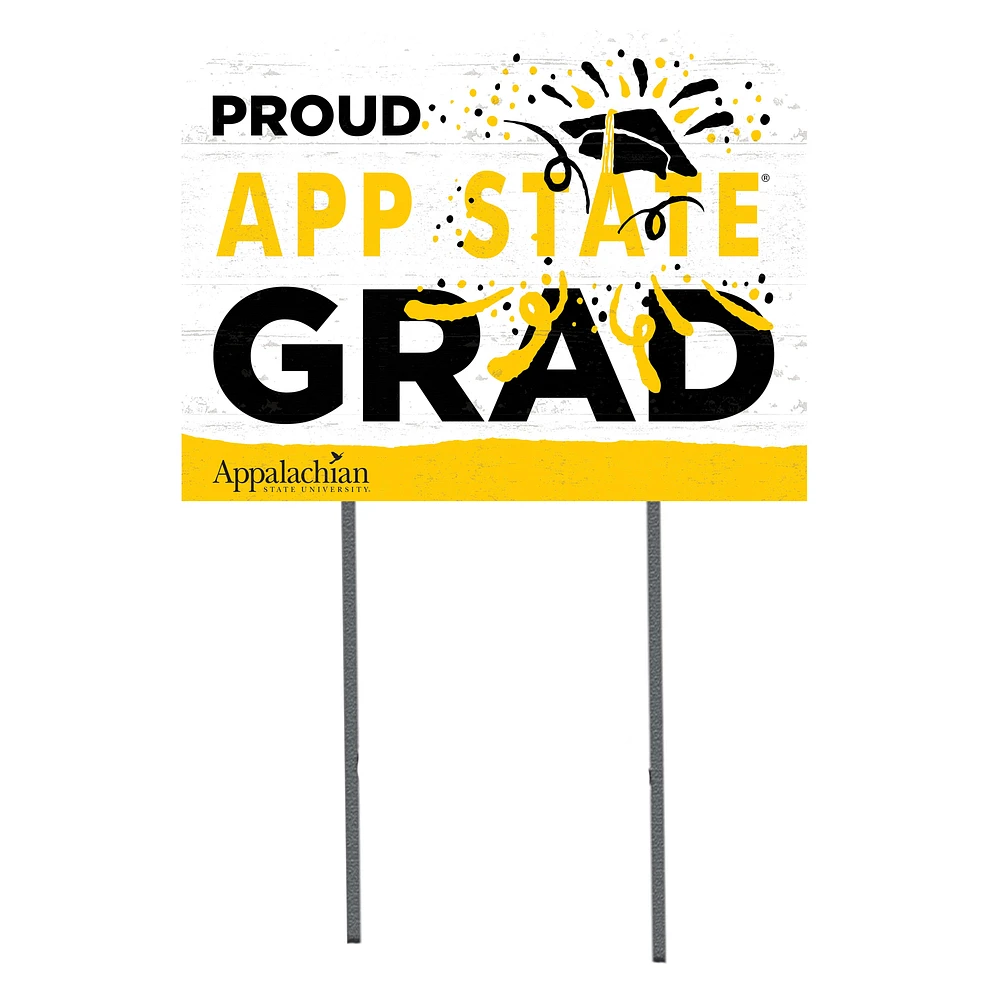 Appalachian State Mountaineers 18'' x 24'' Proud Grad Yard Sign