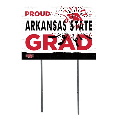 Arkansas State Red Wolves 18'' x 24'' Proud Grad Yard Sign