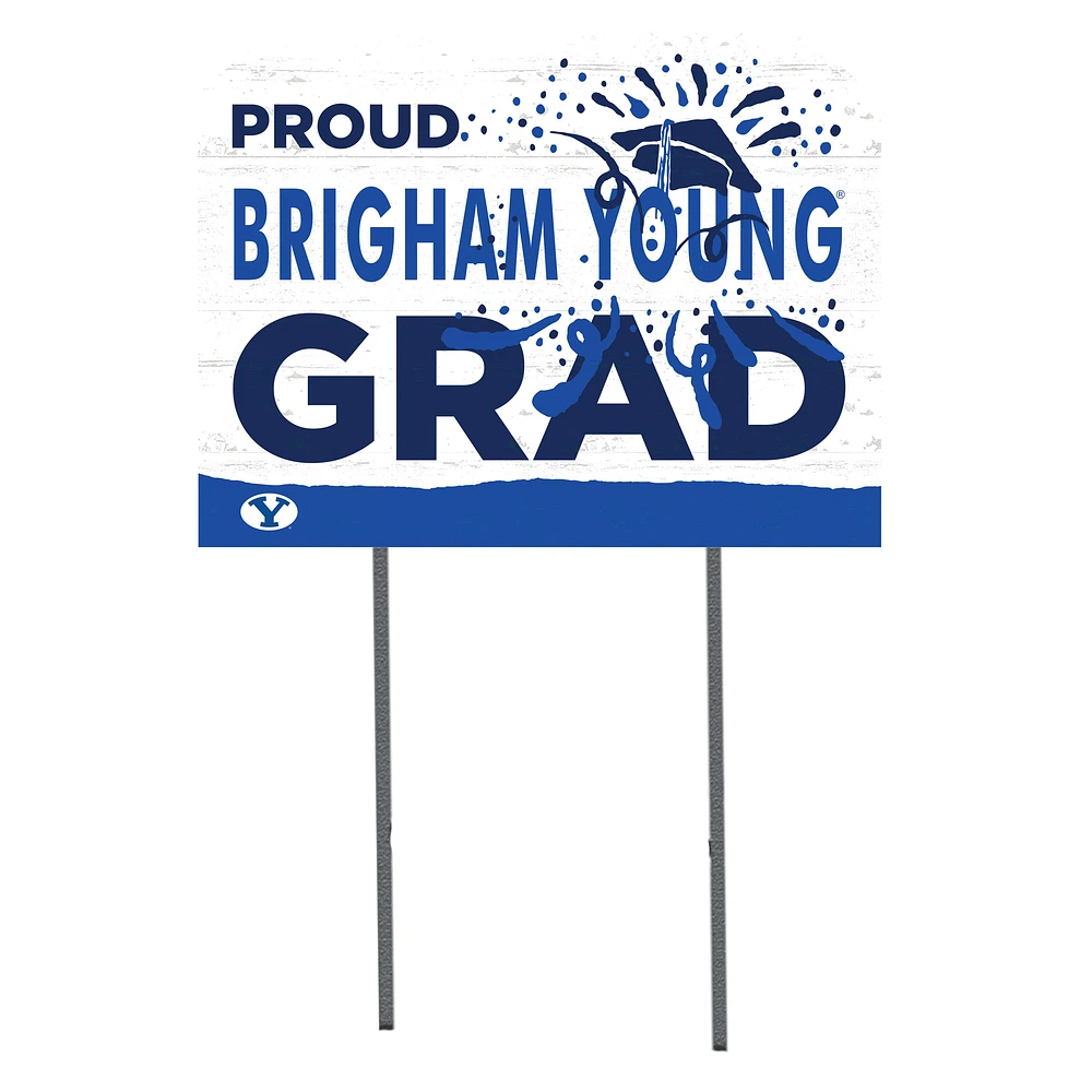 BYU Cougars 18'' x 24'' Proud Grad Yard Sign
