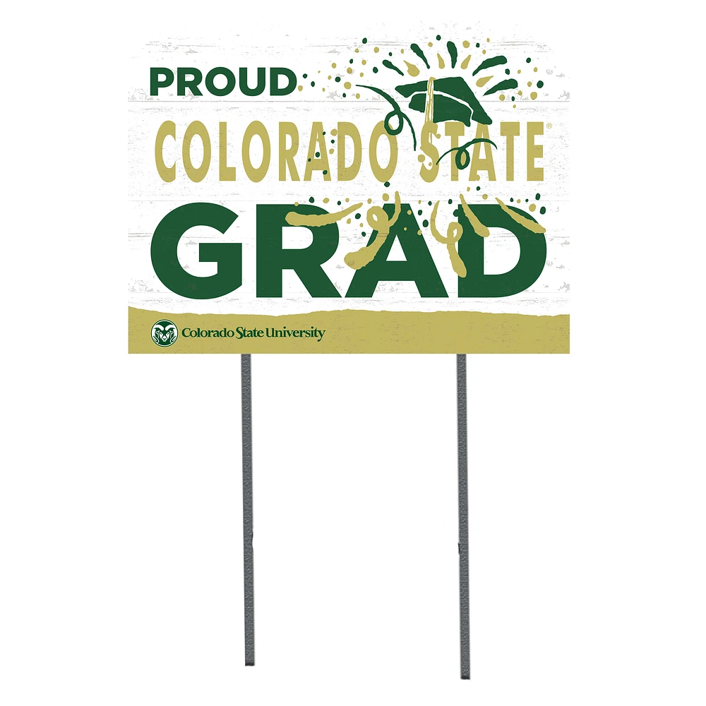 Colorado State Rams 18'' x 24'' Proud Grad Yard Sign