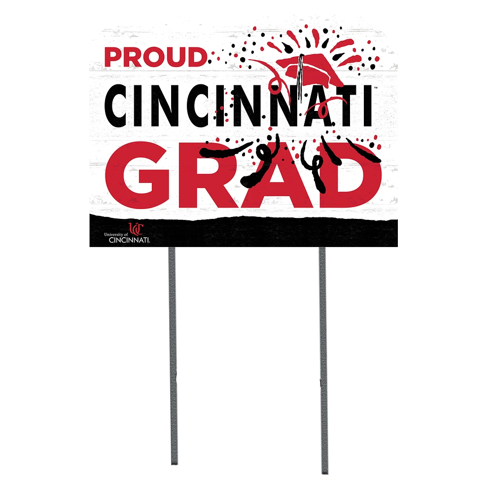 Cincinnati Bearcats 18'' x 24'' Proud Grad Yard Sign