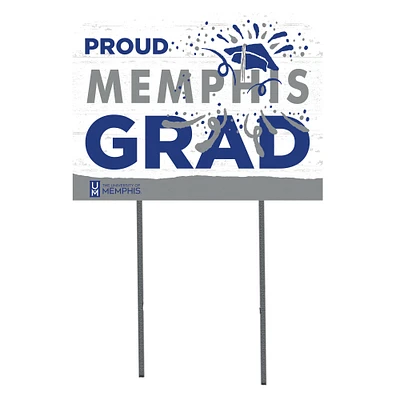 Memphis Tigers 18'' x 24'' Proud Grad Yard Sign