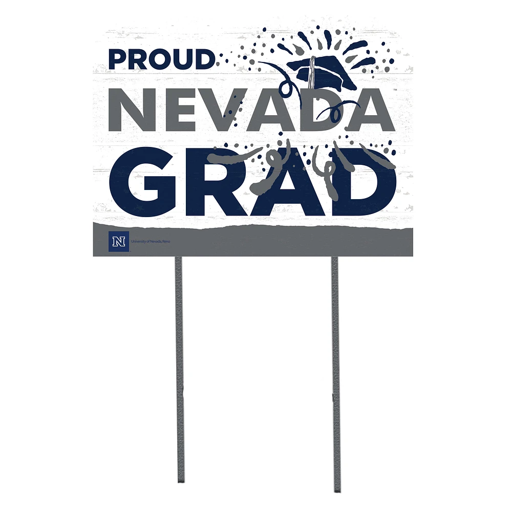 Nevada Wolf Pack 18'' x 24'' Proud Grad Yard Sign