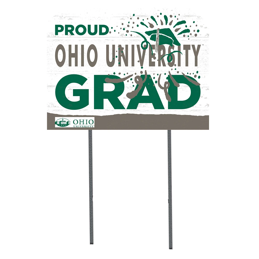 Ohio Bobcats 18'' x 24'' Proud Grad Yard Sign