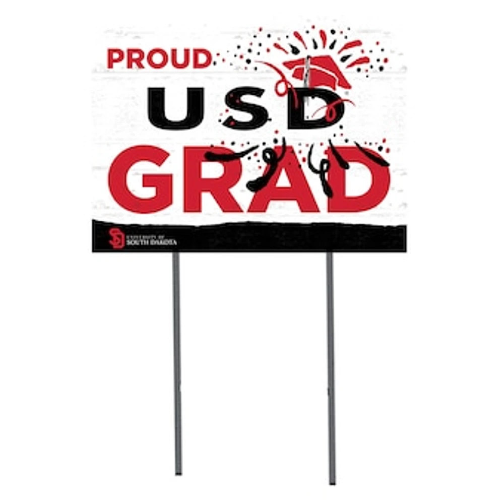 South Dakota Coyotes 18'' x 24'' Proud Grad Yard Sign