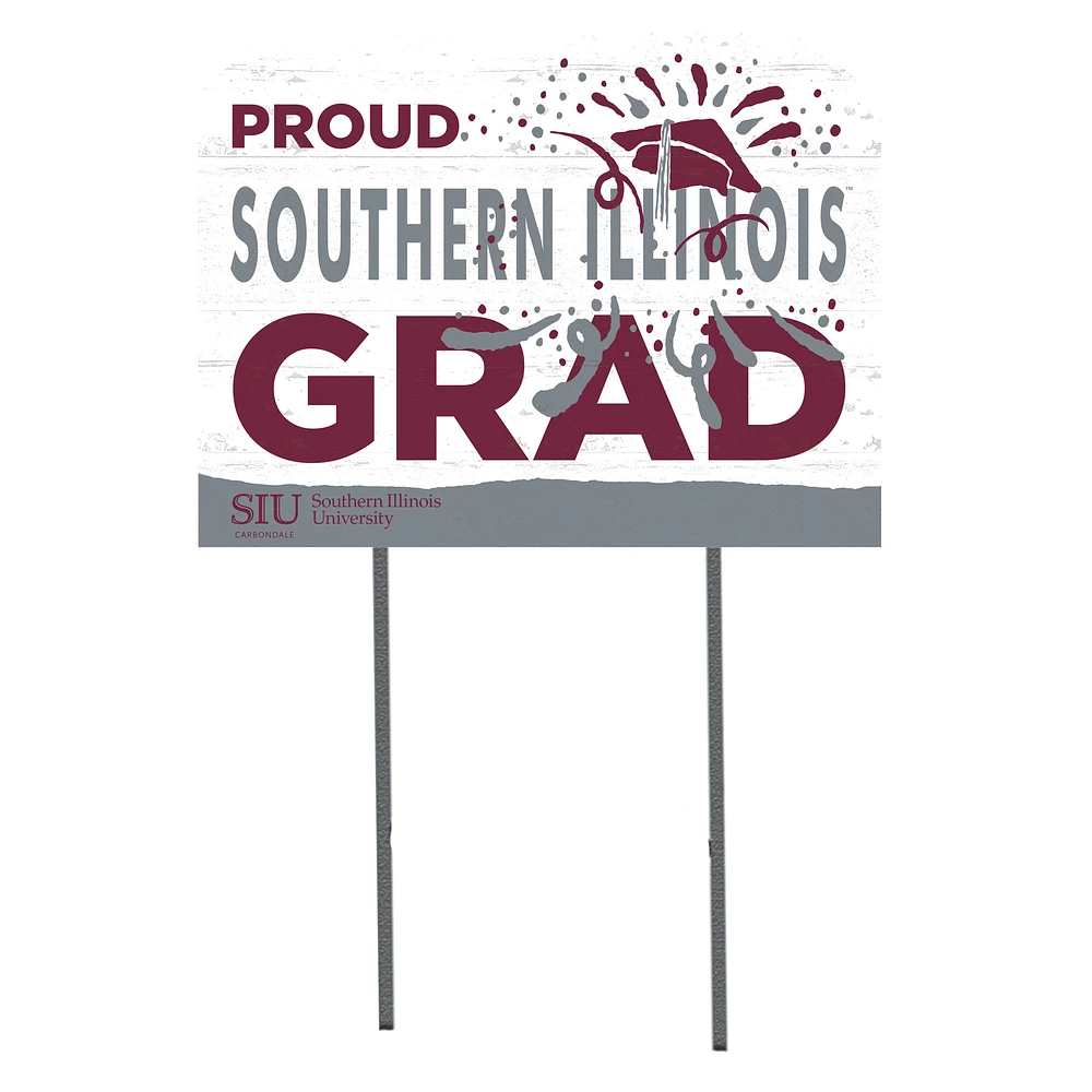 Southern Illinois Salukis 18'' x 24'' Proud Grad Yard Sign