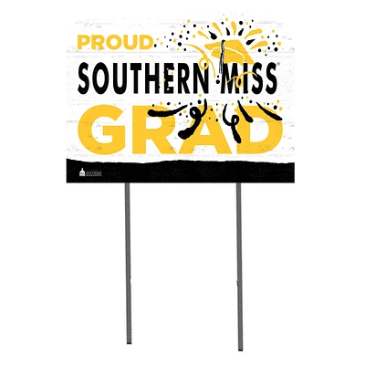 Southern Miss Golden Eagles 18'' x 24'' Proud Grad Yard Sign