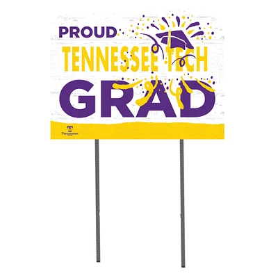Tennessee Tech Golden Eagles 18'' x 24'' Proud Grad Yard Sign