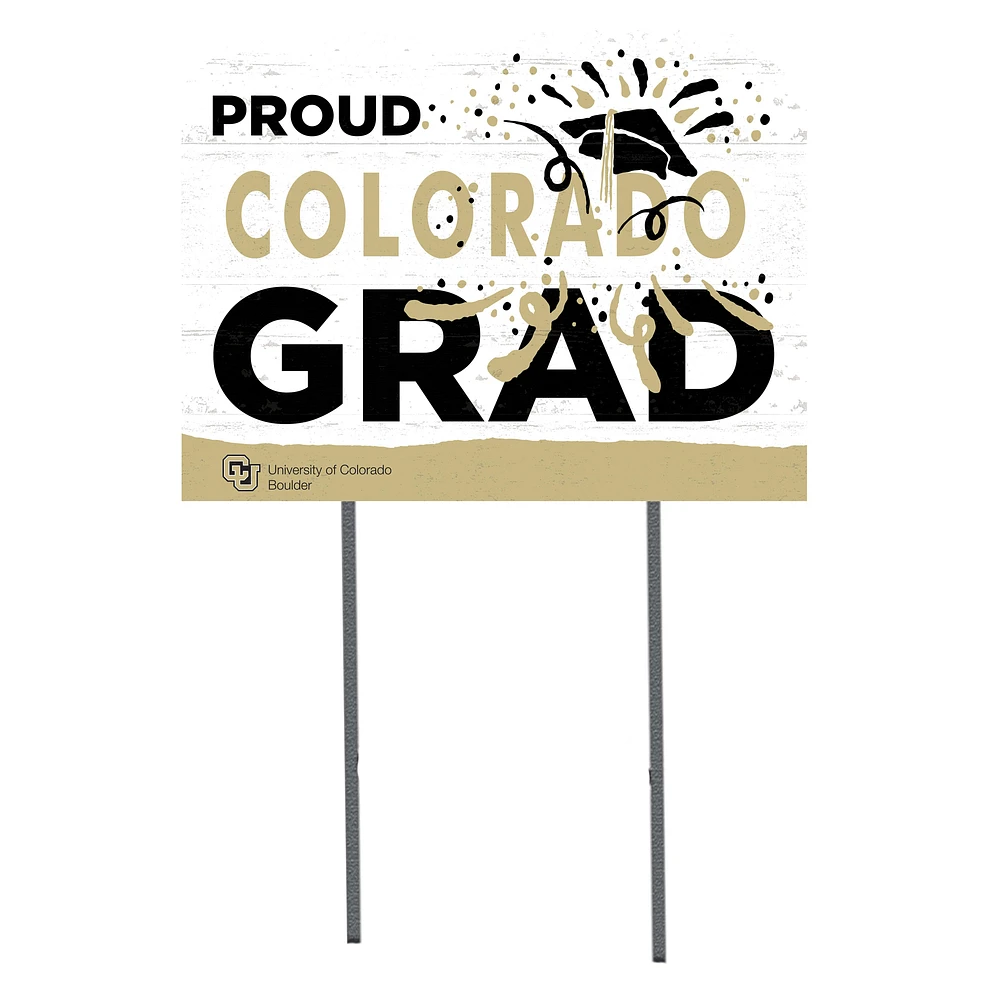 Colorado Buffaloes 18'' x 24'' Proud Grad Yard Sign