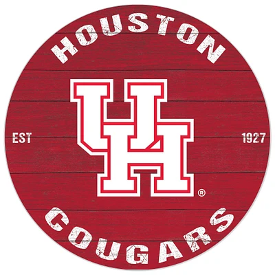 Houston Cougars 20'' x 20'' Indoor/Outdoor Circle Sign