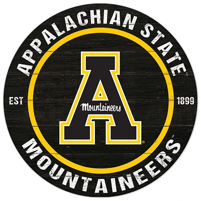 Appalachian State Mountaineers 20'' x 20'' Indoor/Outdoor Circle Sign