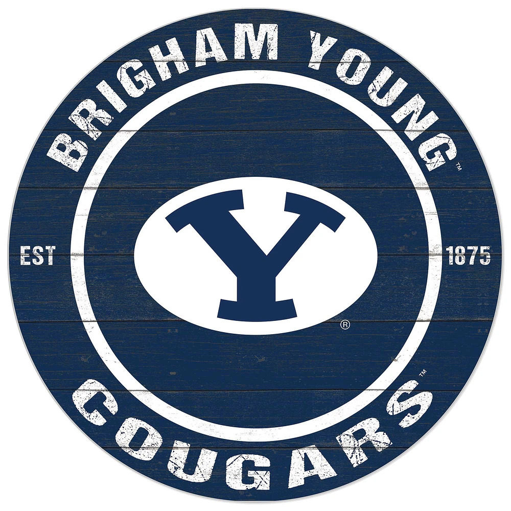 BYU Cougars 20'' x 20'' Indoor/Outdoor Circle Sign