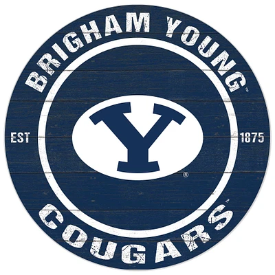 BYU Cougars 20'' x 20'' Indoor/Outdoor Circle Sign