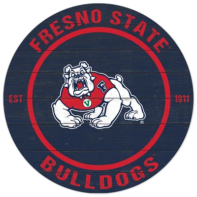 Fresno State Bulldogs 20'' x 20'' Indoor/Outdoor Circle Sign