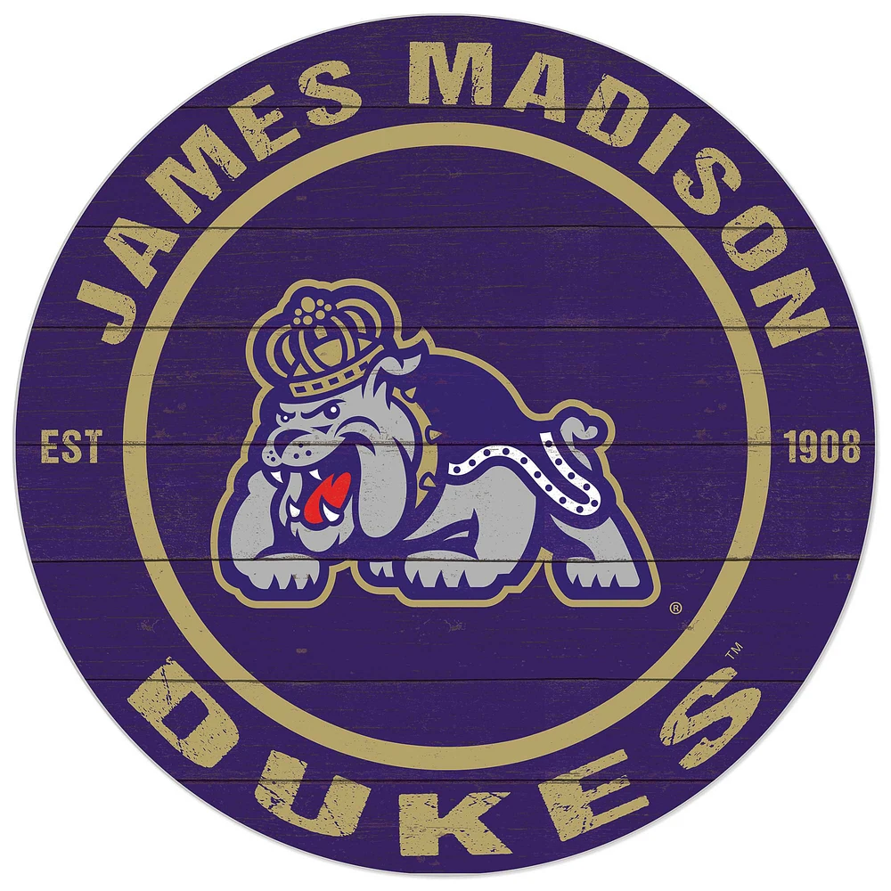 James Madison Dukes 20'' x 20'' Indoor/Outdoor Circle Sign
