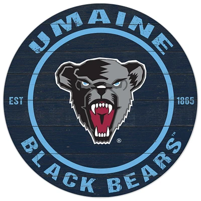 Maine Black Bears 20'' x 20'' Indoor/Outdoor Circle Sign
