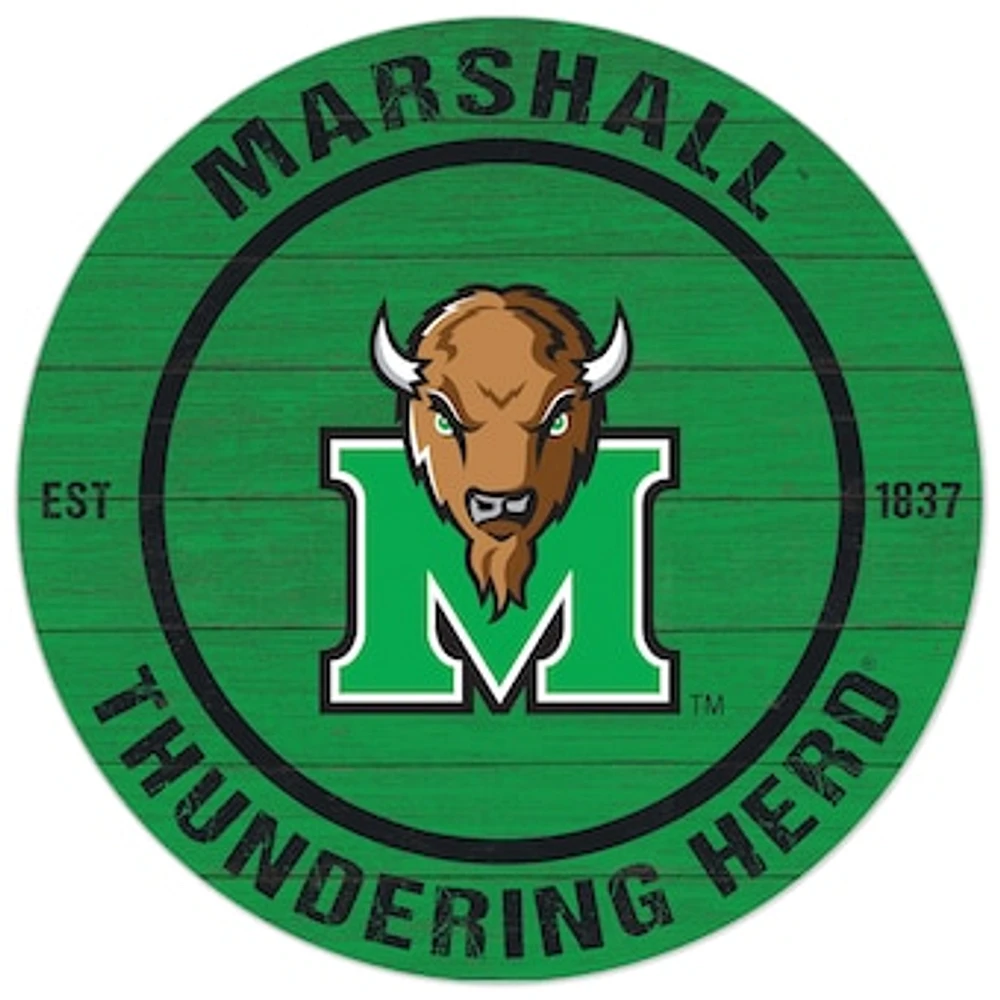 Marshall Thundering Herd 20'' x 20'' Indoor/Outdoor Circle Sign