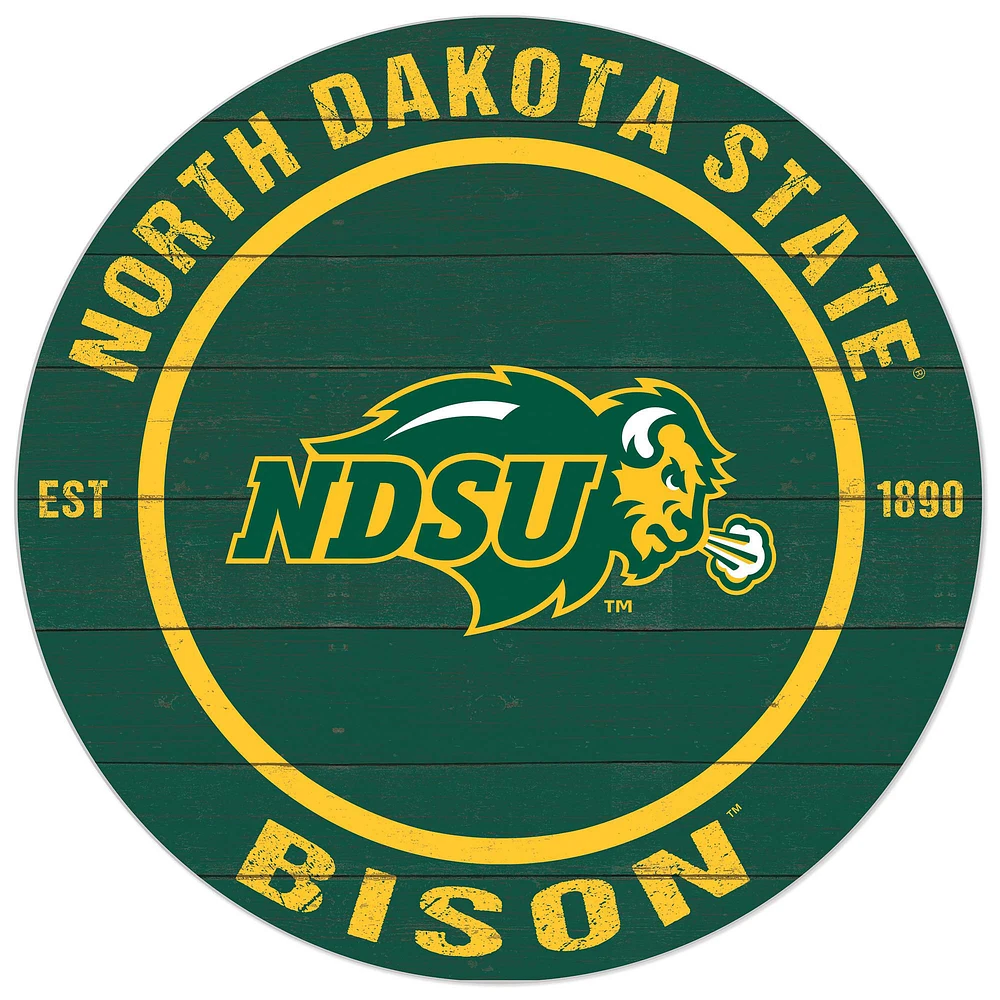 NDSU Bison 20'' x 20'' Indoor/Outdoor Circle Sign