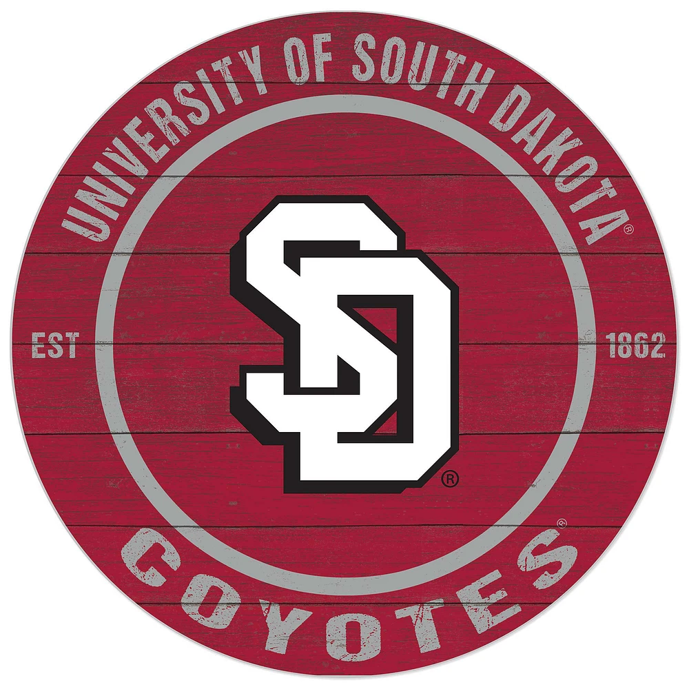 South Dakota Coyotes 20'' x 20'' Indoor/Outdoor Circle Sign