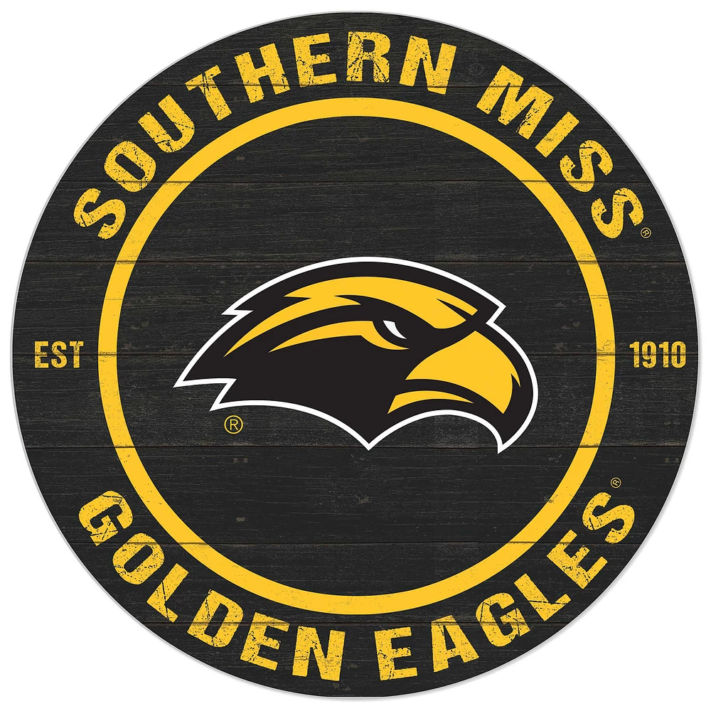 Southern Miss Golden Eagles 20'' x 20'' Indoor/Outdoor Circle Sign