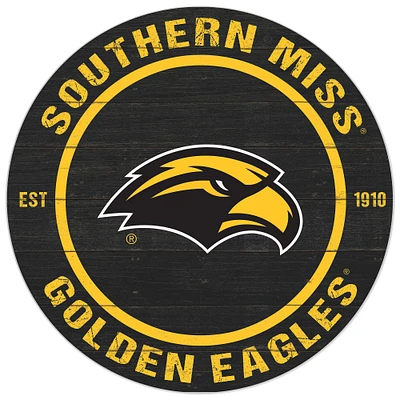 Southern Miss Golden Eagles 20'' x 20'' Indoor/Outdoor Circle Sign