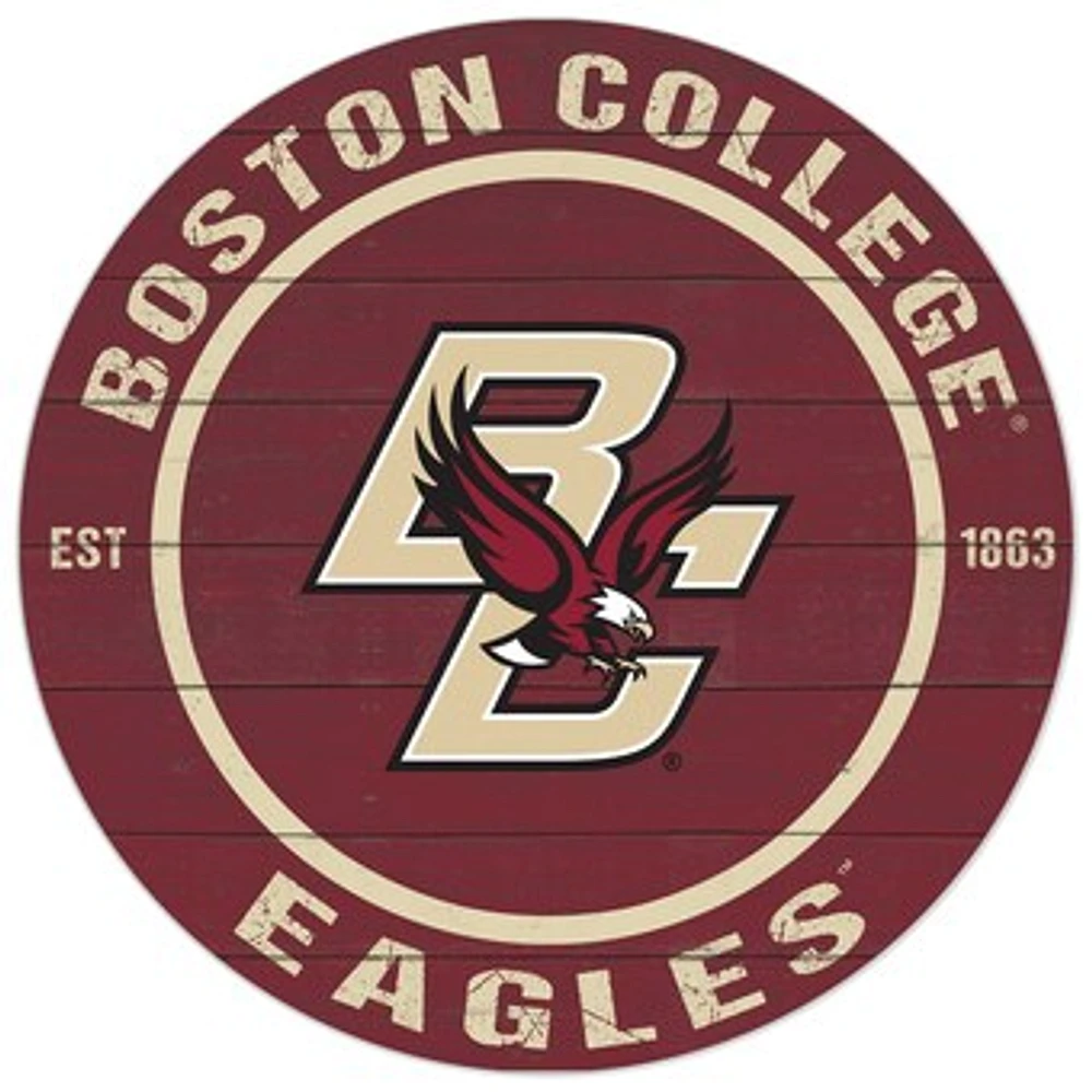 Boston College Eagles 20'' x 20'' Indoor/Outdoor Circle Sign