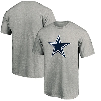Men's Fanatics Heather Gray Dallas Cowboys Primary Logo T-Shirt