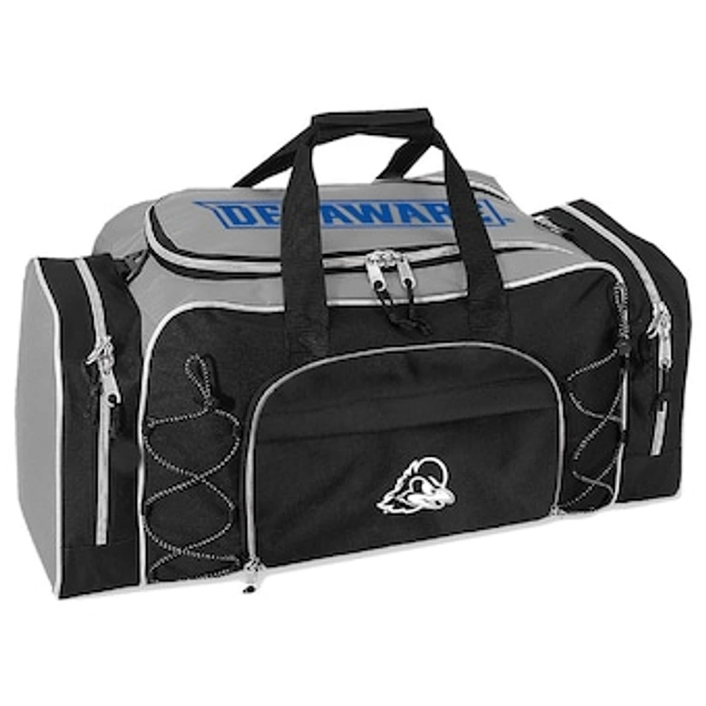 Gray Delaware Fightin' Blue Hens Action Pack Duffel Bag