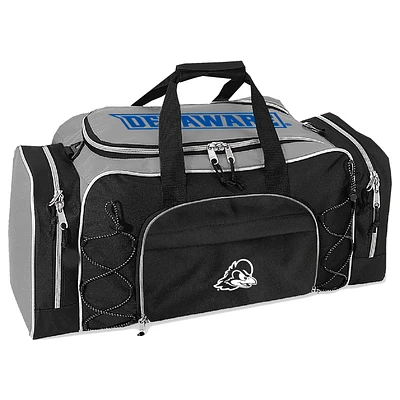 Gray Delaware Fightin' Blue Hens Action Pack Duffel Bag