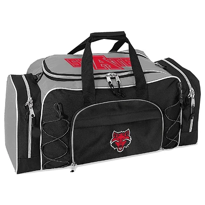 Gray Arkansas State Red Wolves Action Pack Duffel Bag