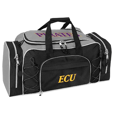 Gray East Carolina Pirates Action Pack Duffel Bag