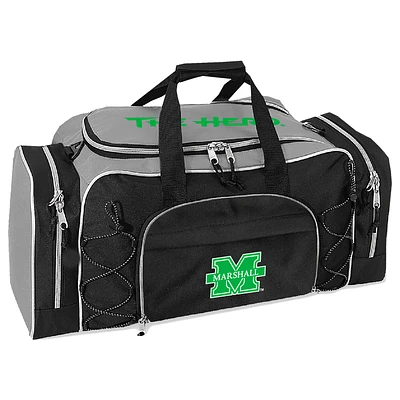 Gray Marshall Thundering Herd Action Pack Duffel Bag