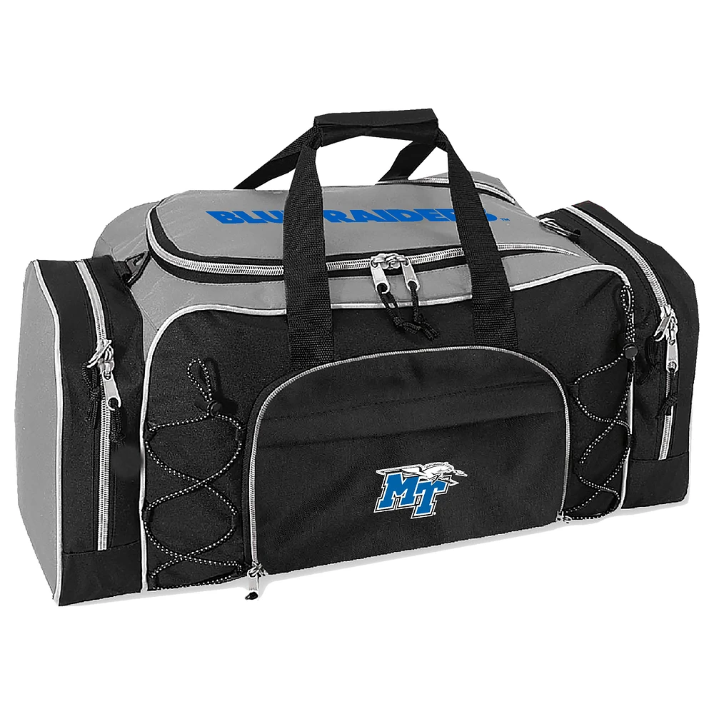 Gray MTSU Blue Raiders Action Pack Duffel Bag