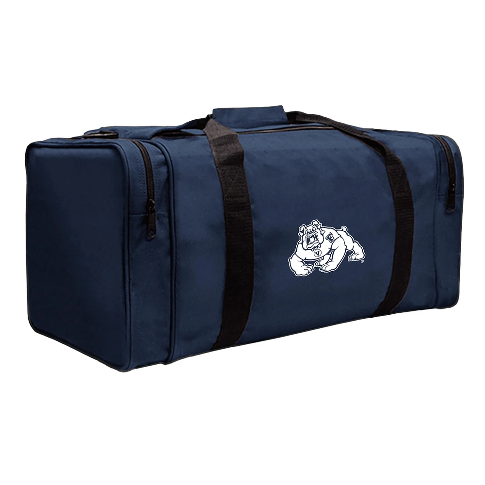 Navy Fresno State Bulldogs Gear Pack Square Duffel Bag