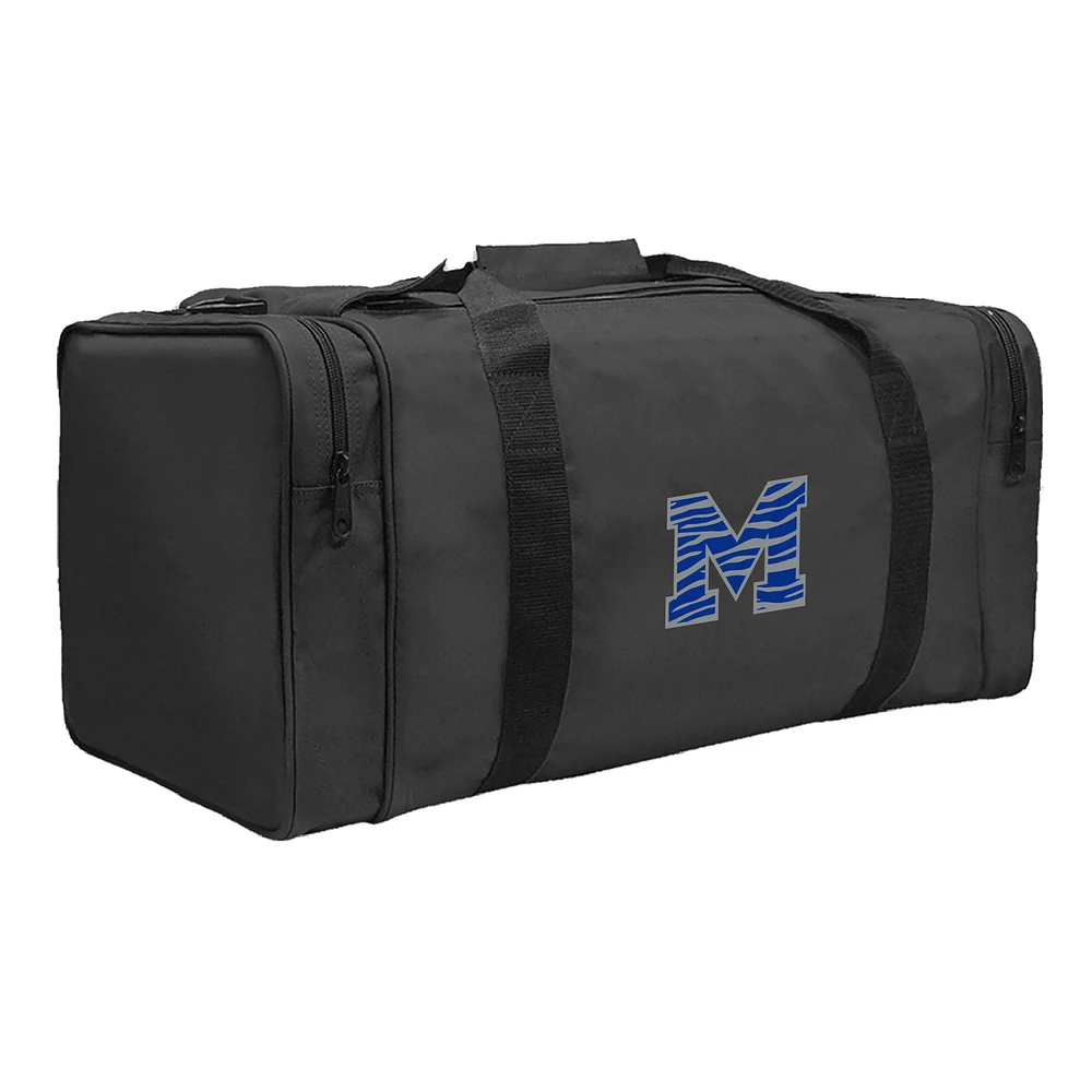 Black Memphis Tigers Gear Pack Square Duffel Bag