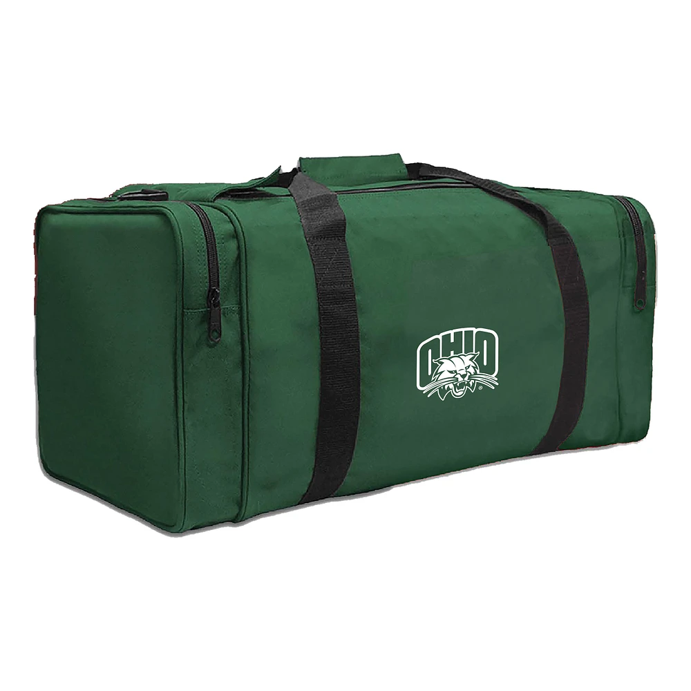 Green Ohio Bobcats Gear Pack Square Duffel Bag