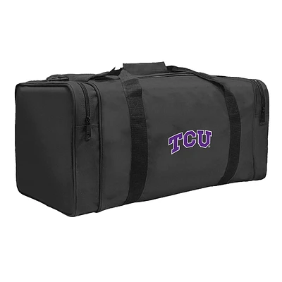 Black TCU Horned Frogs Gear Pack Square Duffel Bag