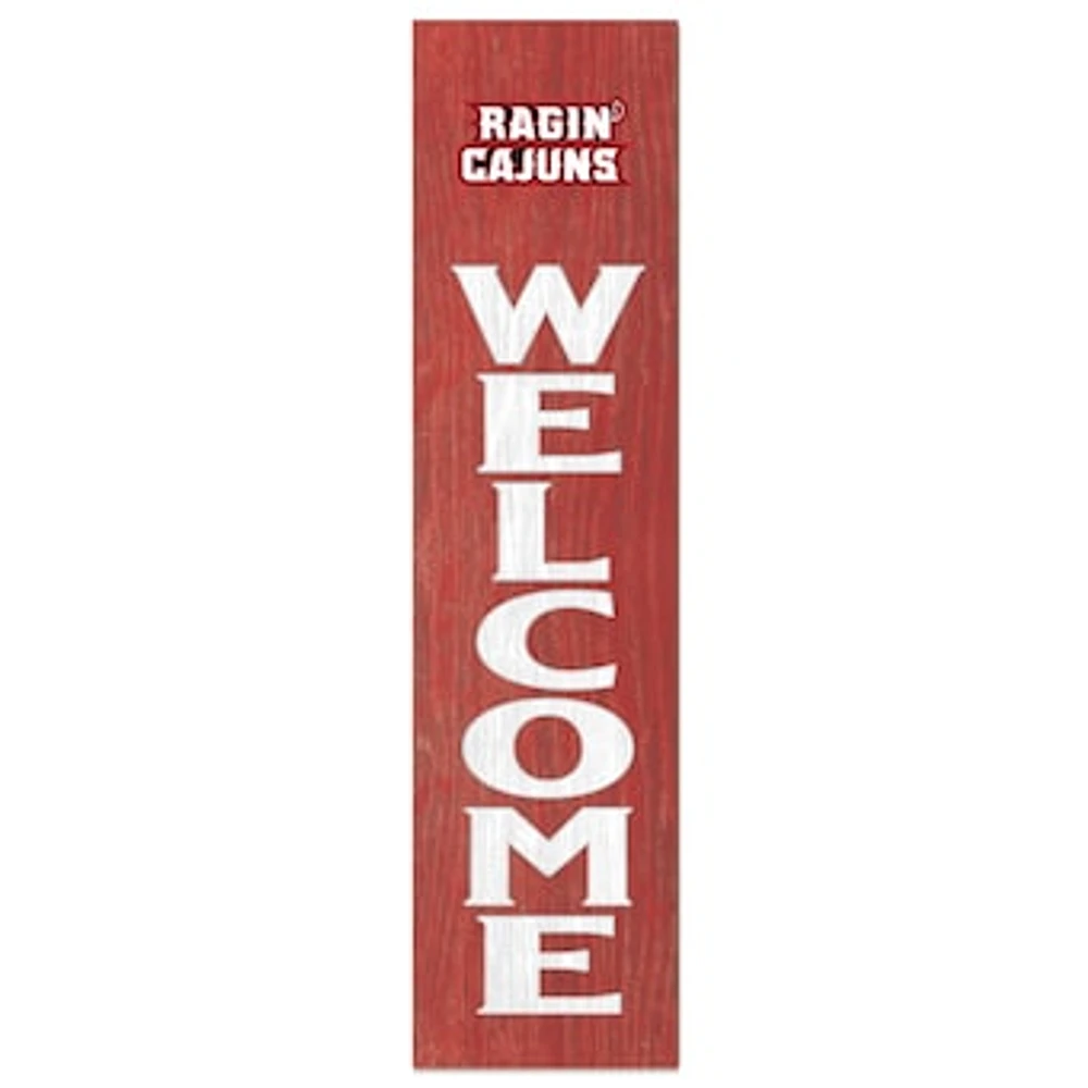 Cardinal Louisiana Ragin' Cajuns 12'' x 48'' Welcome Outdoor Leaner