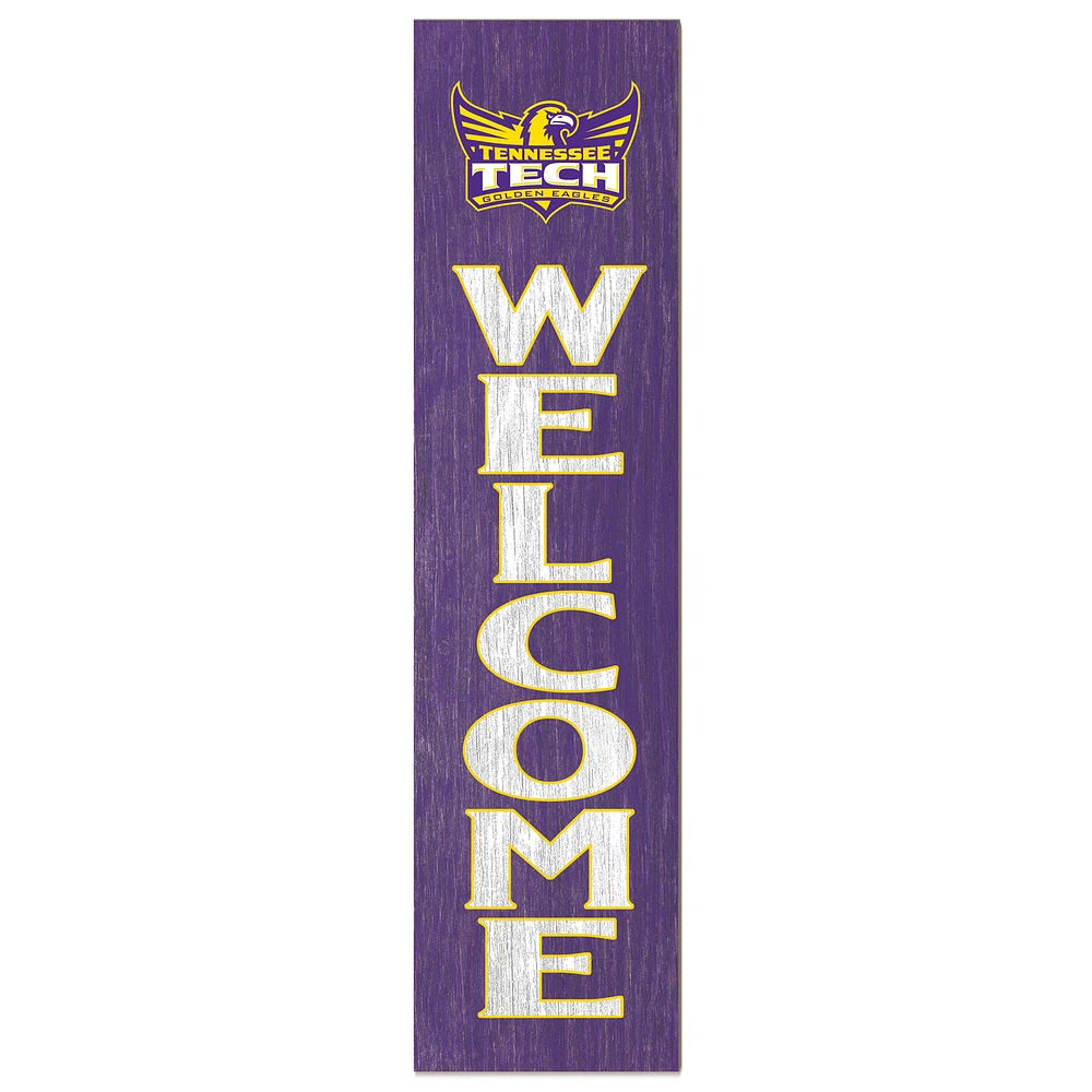 Purple Tennessee Tech Golden Eagles 12'' x 48'' Welcome Outdoor Leaner
