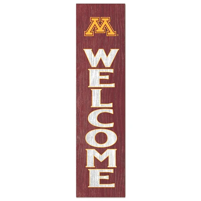 Minnesota Golden Gophers 12'' x 48'' Welcome Leaner