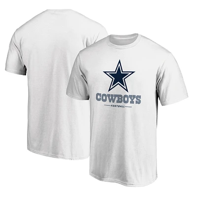 Men's White Dallas Cowboys Team Lockup T-Shirt