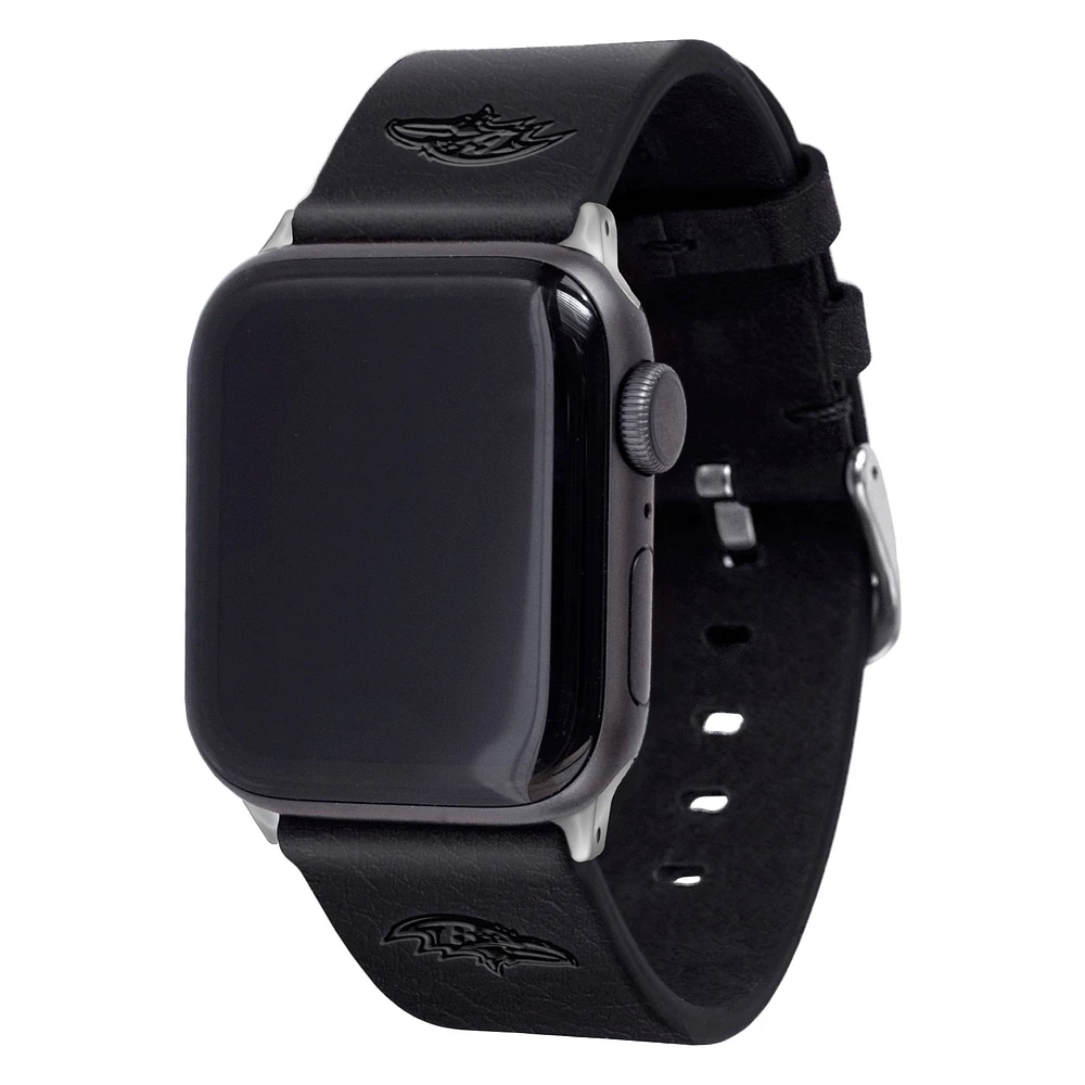 Baltimore Ravens Leather Apple Watch Band