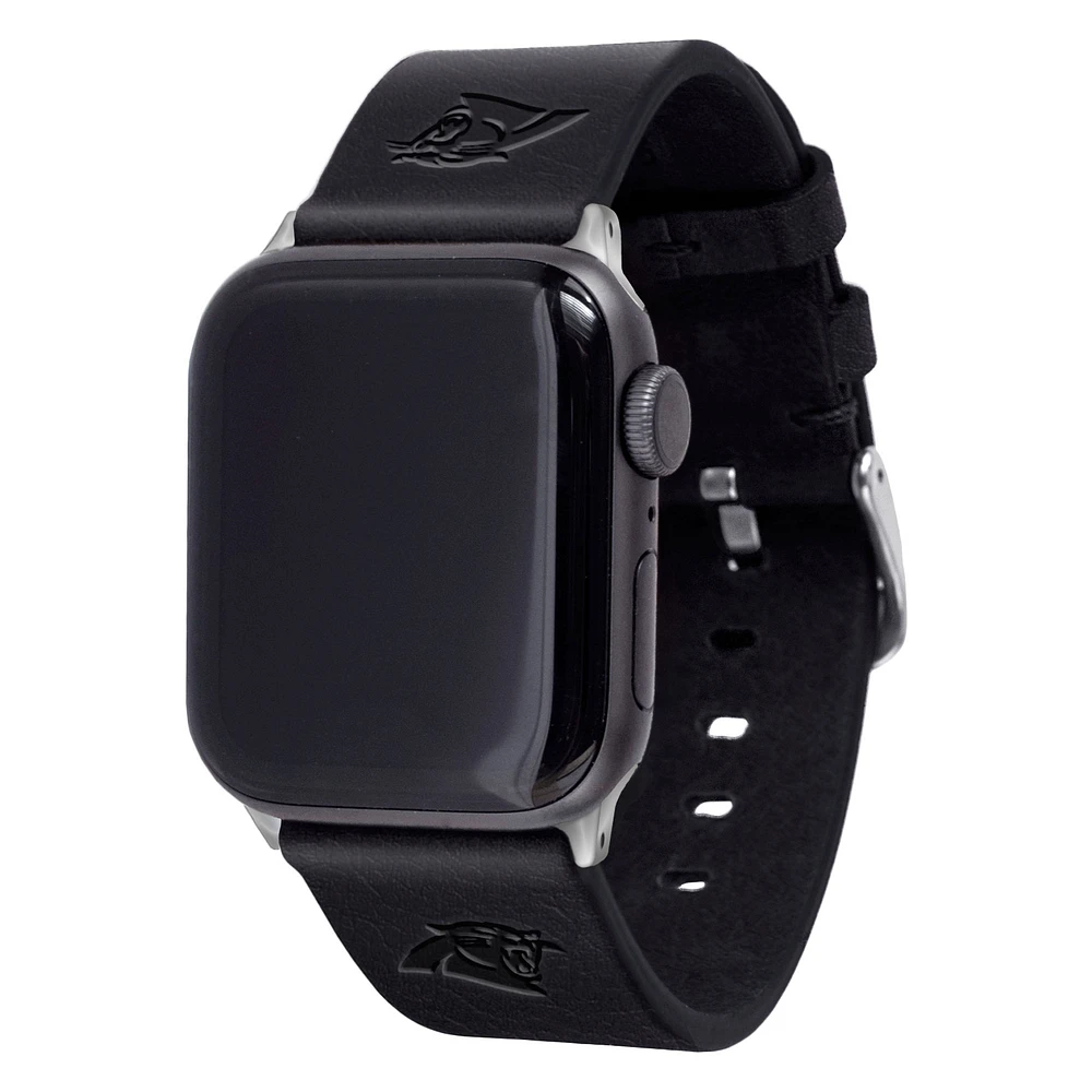Carolina Panthers Leather Apple Watch Band