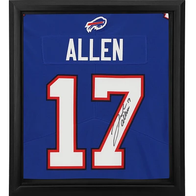 Josh Allen Buffalo Bills Autographed Framed Royal Nike Limited Jersey Shadowbox