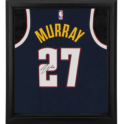 Jamal Murray Denver Nuggets Autographed Framed Navy Nike 2021 Icon Edition Swingman Jersey Shadowbox