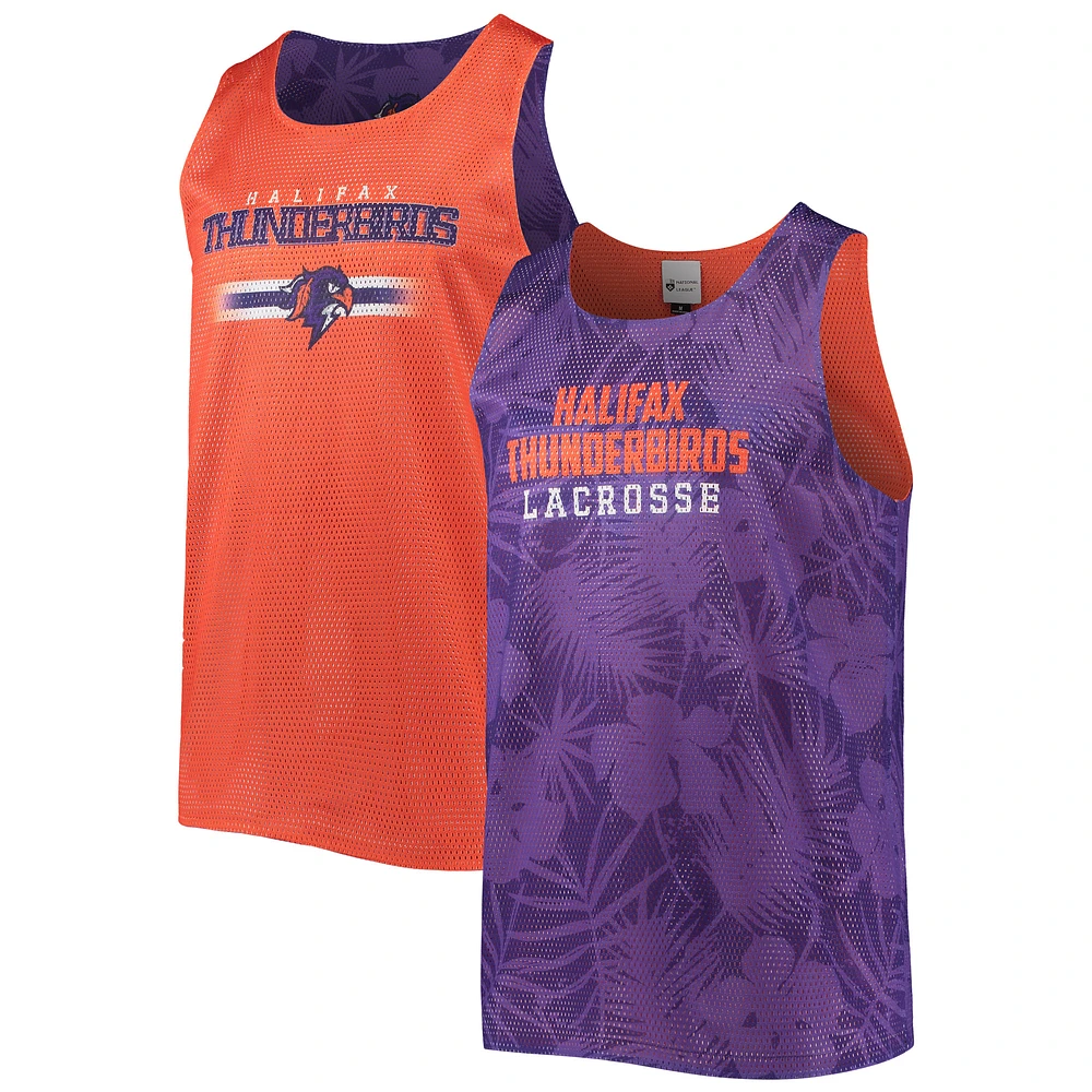 Men's FOCO Purple/Orange Halifax Thunderbirds Reversible Mesh Tank Top