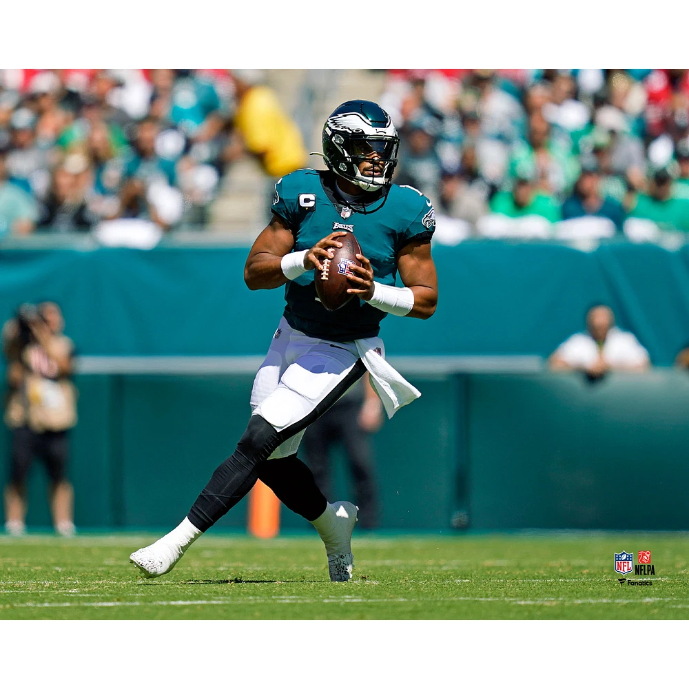 Jalen Hurts Philadelphia Eagles Unsigned Looking to Pass Photograph